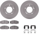 Purchase Top-Quality DYNAMIC FRICTION COMPANY - 4312-21003 - Front Disc Brake Kit pa3
