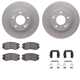 Purchase Top-Quality DYNAMIC FRICTION COMPANY - 4312-21007 - Front Disc Brake Kit pa3