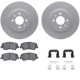 Purchase Top-Quality DYNAMIC FRICTION COMPANY - 4312-21022 - Front Disc Brake Kit pa1