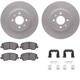 Purchase Top-Quality DYNAMIC FRICTION COMPANY - 4312-21022 - Front Disc Brake Kit pa3