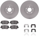 Purchase Top-Quality DYNAMIC FRICTION COMPANY - 4312-21029 - Front Disc Brake Kit pa3