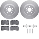 Purchase Top-Quality DYNAMIC FRICTION COMPANY - 4312-27021 - Front Disc Brake Kit pa1