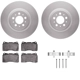 Purchase Top-Quality DYNAMIC FRICTION COMPANY - 4312-27021 - Front Disc Brake Kit pa3