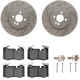 Purchase Top-Quality DYNAMIC FRICTION COMPANY - 4312-32016 - Disc Brake Kit pa4