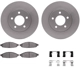 Purchase Top-Quality DYNAMIC FRICTION COMPANY - 4312-39011 - Front Disc Brake Kit pa4