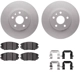 Purchase Top-Quality DYNAMIC FRICTION COMPANY - 4312-45014 - Front Disc Brake Kit pa2