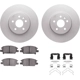 Purchase Top-Quality DYNAMIC FRICTION COMPANY - 4312-45024 - Front Disc Brake Kit pa2