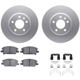 Purchase Top-Quality DYNAMIC FRICTION COMPANY - 4312-45025 - Front Disc Brake Kit pa1