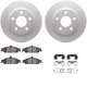 Purchase Top-Quality DYNAMIC FRICTION COMPANY - 4312-47017 - Front Disc Brake Kit pa3