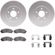 Purchase Top-Quality DYNAMIC FRICTION COMPANY - 4312-47019 - Front Disc Brake Kit pa3
