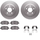 Purchase Top-Quality DYNAMIC FRICTION COMPANY - 4312-47021 - Front Disc Brake Kit pa4