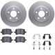 Purchase Top-Quality DYNAMIC FRICTION COMPANY - 4312-47024 - Front Disc Brake Kit pa1