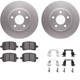 Purchase Top-Quality DYNAMIC FRICTION COMPANY - 4312-47024 - Front Disc Brake Kit pa5
