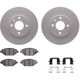 Purchase Top-Quality DYNAMIC FRICTION COMPANY - 4312-47047 - Front Disc Brake Kit pa3