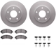 Purchase Top-Quality DYNAMIC FRICTION COMPANY - 4312-48014 - Front Disc Brake Kit pa3