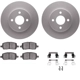Purchase Top-Quality DYNAMIC FRICTION COMPANY - 4312-53002 - Front Disc Brake Kit pa4