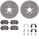 Purchase Top-Quality DYNAMIC FRICTION COMPANY - 4312-53003 - Front Disc Brake Kit pa5
