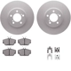 Purchase Top-Quality DYNAMIC FRICTION COMPANY - 4312-54020 - Front Disc Brake Kit pa3