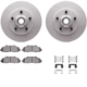 Purchase Top-Quality DYNAMIC FRICTION COMPANY - 4312-54040 - Front Disc Brake Kit pa3