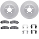 Purchase Top-Quality DYNAMIC FRICTION COMPANY - 4312-54059 - Front Disc Brake Kit pa1