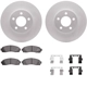 Purchase Top-Quality DYNAMIC FRICTION COMPANY - 4312-54059 - Front Disc Brake Kit pa4