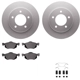 Purchase Top-Quality DYNAMIC FRICTION COMPANY - 4312-54061 - Front Disc Brake Kit pa3