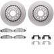 Purchase Top-Quality DYNAMIC FRICTION COMPANY - 4312-54088 - Front Disc Brake Kit pa4