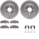 Purchase Top-Quality DYNAMIC FRICTION COMPANY - 4312-54106 - Front Disc Brake Kit pa5