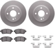 Purchase Top-Quality DYNAMIC FRICTION COMPANY - 4312-54110 - Front Disc Brake Kit pa4