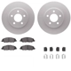 Purchase Top-Quality DYNAMIC FRICTION COMPANY - 4312-54111 - Front Disc Brake Kit pa2