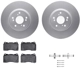 Purchase Top-Quality DYNAMIC FRICTION COMPANY - 4312-58006 - Front Disc Brake Kit pa1