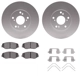 Purchase Top-Quality DYNAMIC FRICTION COMPANY - 4312-59036 - Front Disc Brake Kit pa4