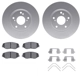 Purchase Top-Quality DYNAMIC FRICTION COMPANY - 4312-59037 - Front Disc Brake Kit pa1