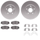 Purchase Top-Quality DYNAMIC FRICTION COMPANY - 4312-59037 - Front Disc Brake Kit pa2