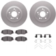 Purchase Top-Quality DYNAMIC FRICTION COMPANY - 4312-59038 - Front Disc Brake Kit pa2