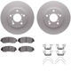 Purchase Top-Quality DYNAMIC FRICTION COMPANY - 4312-59054 - Front Disc Brake Kit pa5