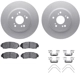 Purchase Top-Quality DYNAMIC FRICTION COMPANY - 4312-59055 - Front Disc Brake Kit pa1