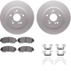 Purchase Top-Quality DYNAMIC FRICTION COMPANY - 4312-59055 - Front Disc Brake Kit pa3