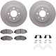 Purchase Top-Quality DYNAMIC FRICTION COMPANY - 4312-59059 - Front Disc Brake Kit pa5