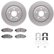 Purchase Top-Quality DYNAMIC FRICTION COMPANY - 4312-59071 - Front Disc Brake Kit pa2