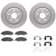 Purchase Top-Quality DYNAMIC FRICTION COMPANY - 4312-59082 - Front Disc Brake Kit pa5