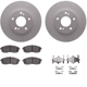 Purchase Top-Quality DYNAMIC FRICTION COMPANY - 4312-67012 - Front Disc Brake Kit pa5