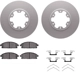 Purchase Top-Quality DYNAMIC FRICTION COMPANY - 4312-67014 - Front Disc Brake Kit pa4