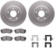 Purchase Top-Quality DYNAMIC FRICTION COMPANY - 4312-67019 - Front Disc Brake Kit pa4