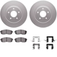 Purchase Top-Quality DYNAMIC FRICTION COMPANY - 4312-67022 - Front Disc Brake Kit pa2