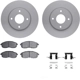 Purchase Top-Quality DYNAMIC FRICTION COMPANY - 4312-67024 - Front Disc Brake Kit pa1
