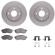 Purchase Top-Quality DYNAMIC FRICTION COMPANY - 4312-67024 - Front Disc Brake Kit pa5