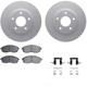 Purchase Top-Quality DYNAMIC FRICTION COMPANY - 4312-67025 - Front Disc Brake Kit pa1