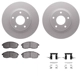 Purchase Top-Quality DYNAMIC FRICTION COMPANY - 4312-67025 - Front Disc Brake Kit pa4