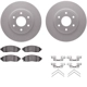 Purchase Top-Quality DYNAMIC FRICTION COMPANY - 4312-67044 - Front Disc Brake Kit pa3